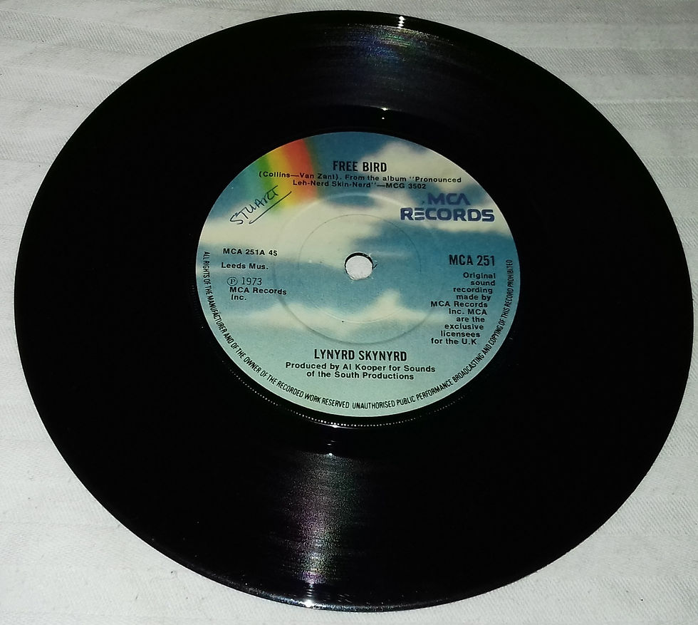 Lynyrd Skynyrd - Free Bird (7", Single, Sky) (MCA Records)