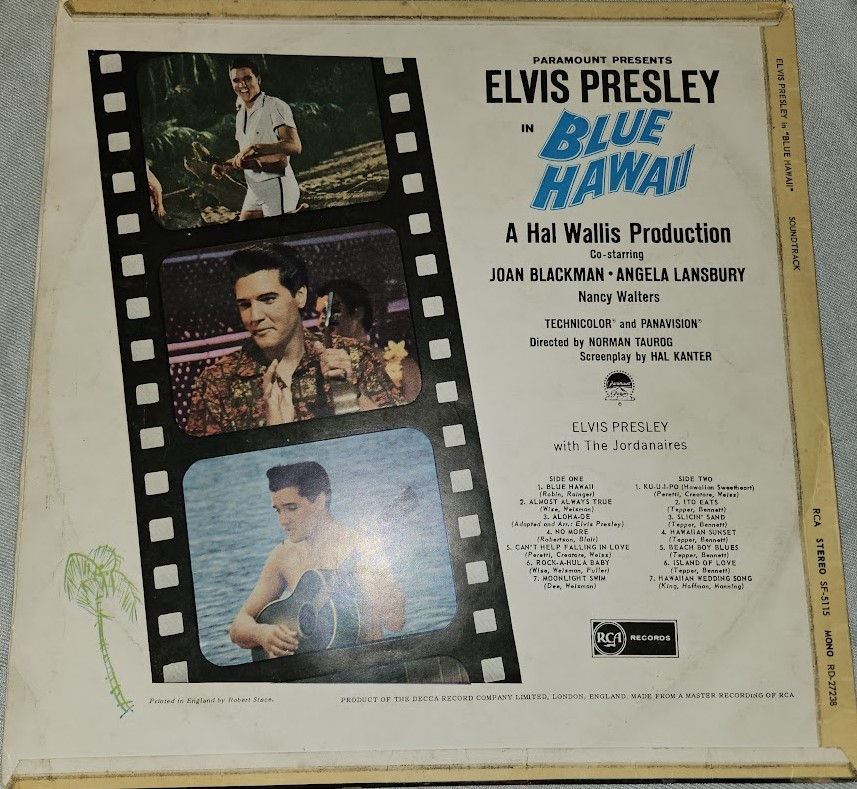 Miniaturbild: Elvis Presley - Blue Hawaii (LP, Album, Mono) (RCA, RCA)