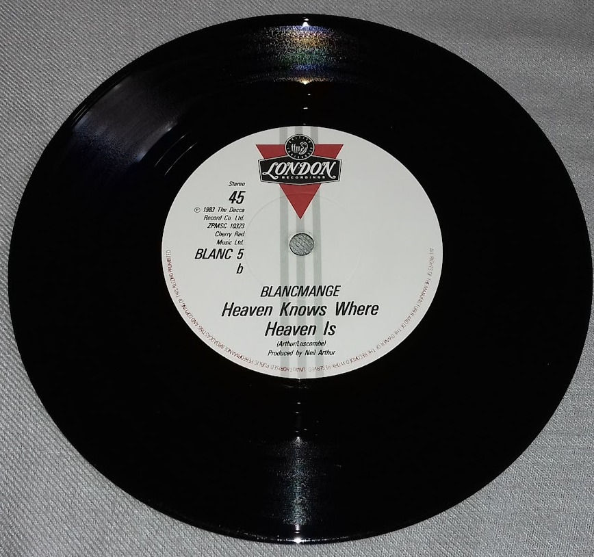 Miniaturbild: Blancmange - Blind Vision (7", Single, Pap) (London Records, London Records)