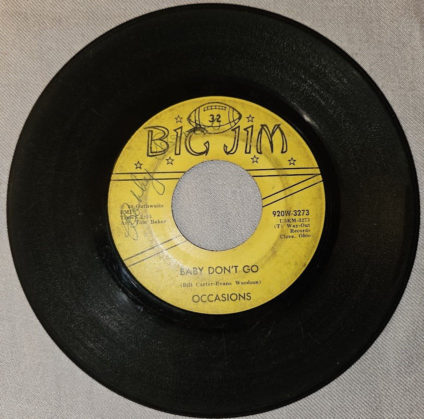 Occasions - Baby Don't Go / There's No You (7", Single) (Big Jim (2))
