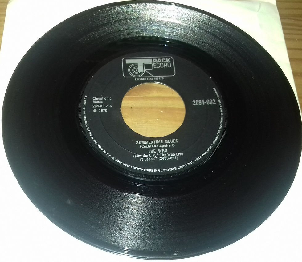 The Who - Summertime Blues / Heaven And Hell (7", Single) (Track Record)