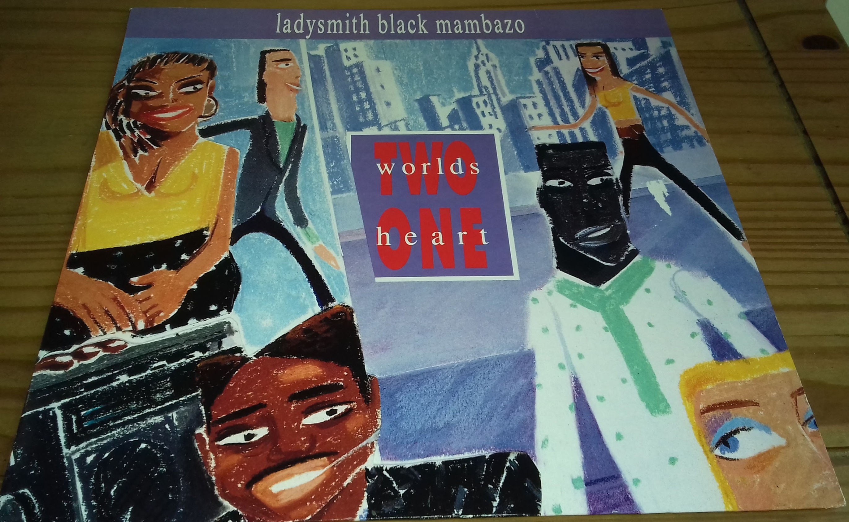 Ladysmith Black Mambazo - Two Worlds One Heart (LP, Album) (Warner Bros. Records