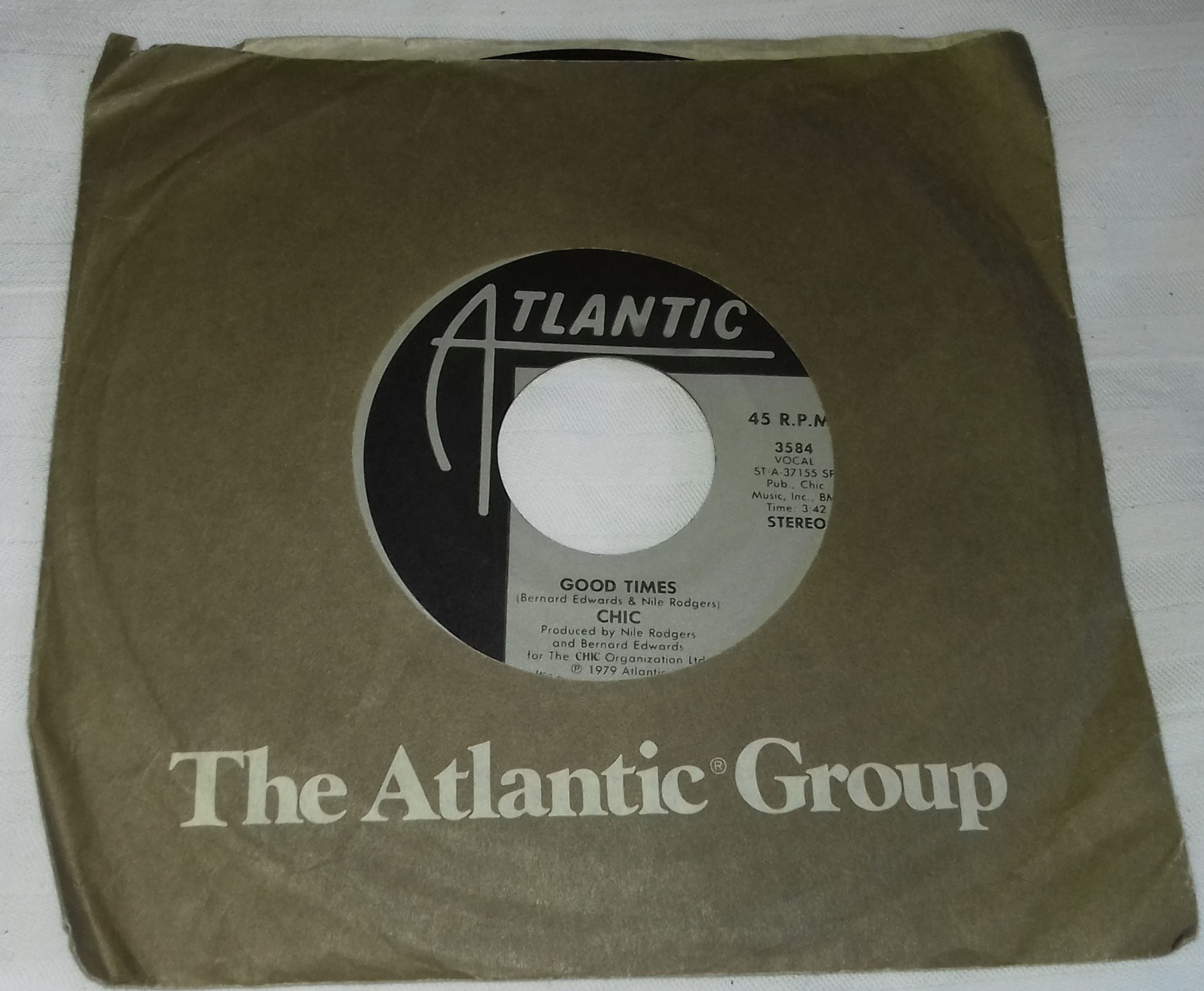 Chic - Good Times (7", Single, SP ) (Atlantic)