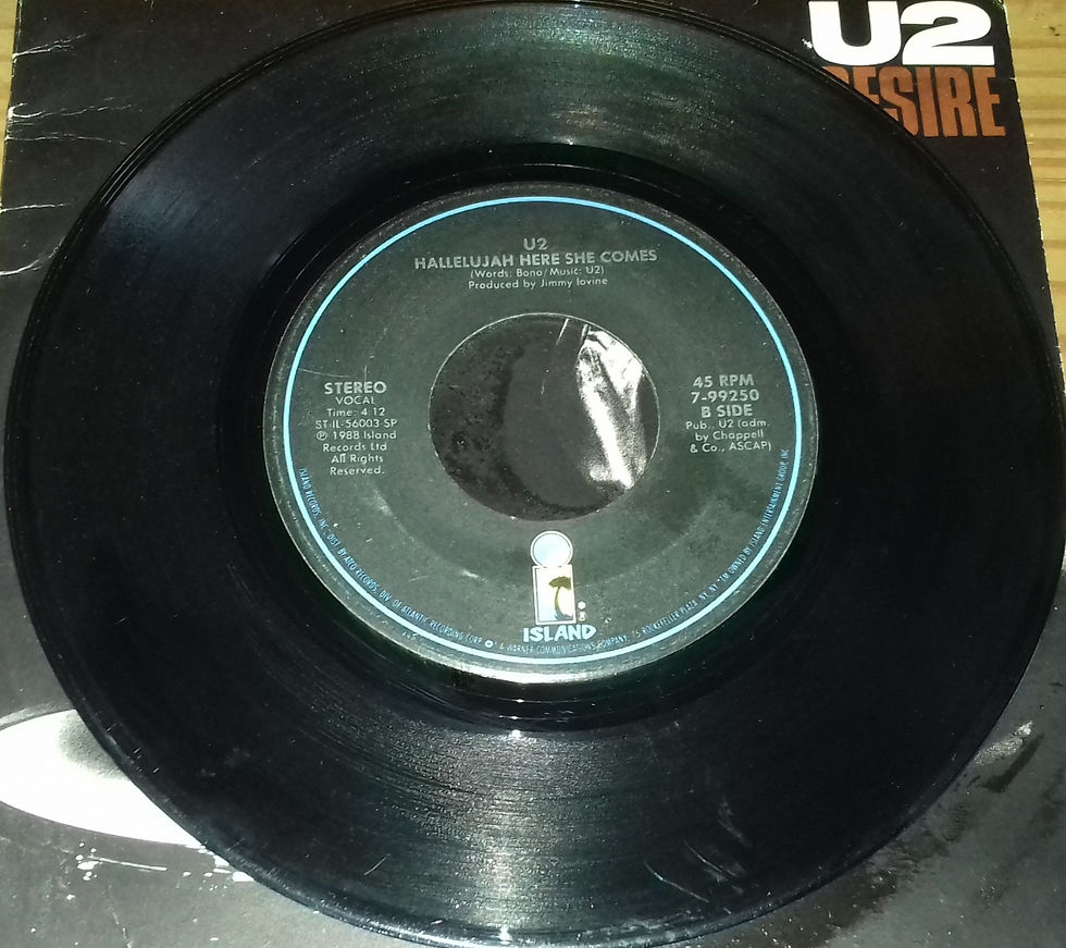Miniatyrbild: U2 - Desire (7", Single, Gat) (Island Records)
