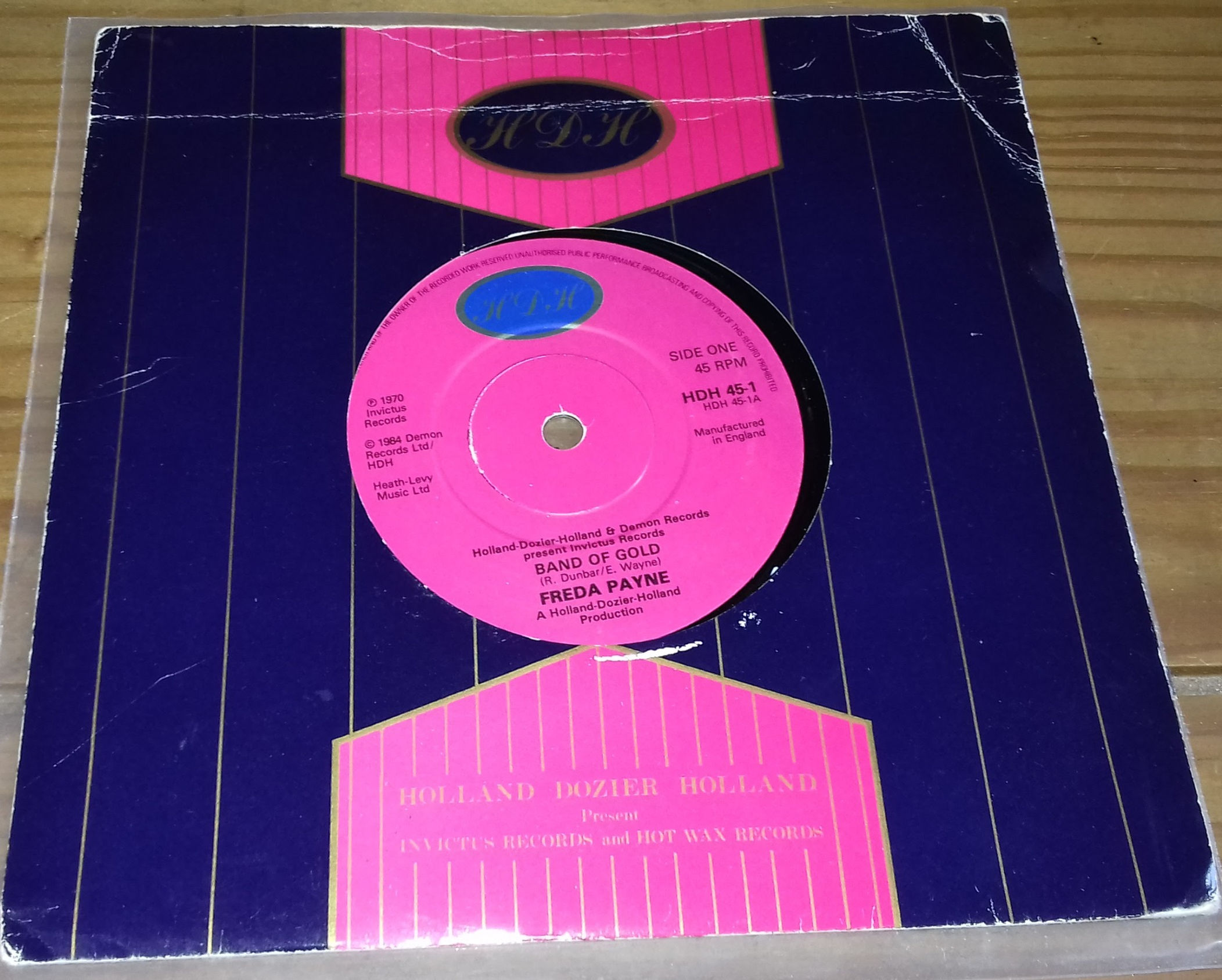 Freda Payne - Band Of Gold (7", Single) (HDH)