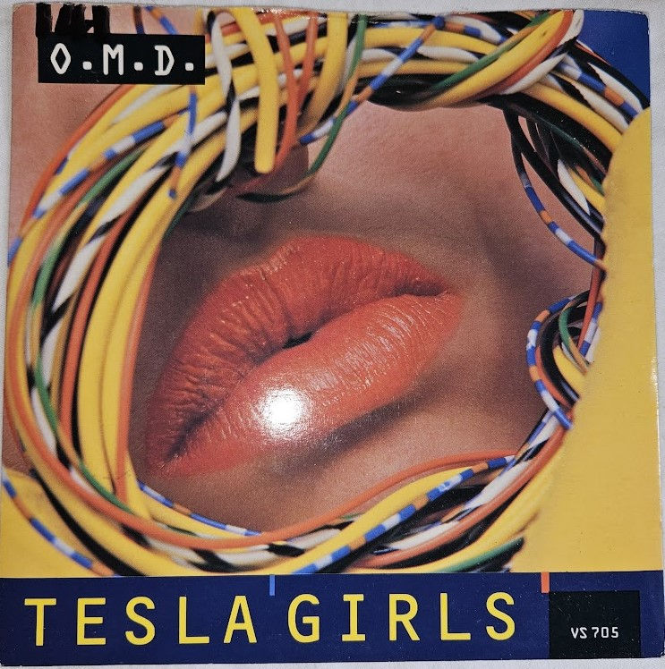O.M.D.* - Tesla Girls (7", Single, Glo) (Virgin)