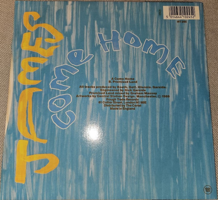 Thumbnail: James - Come Home (7", Single) (Rough Trade)