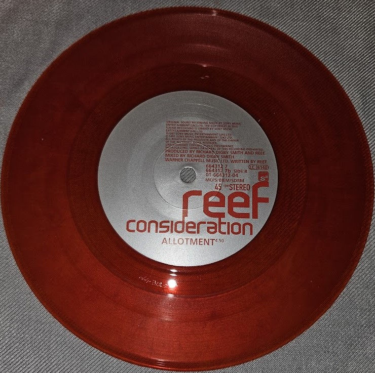 Miniatyrbild: Reef - Consideration (7", Single, Ltd, Red) (Sony Soho Square)