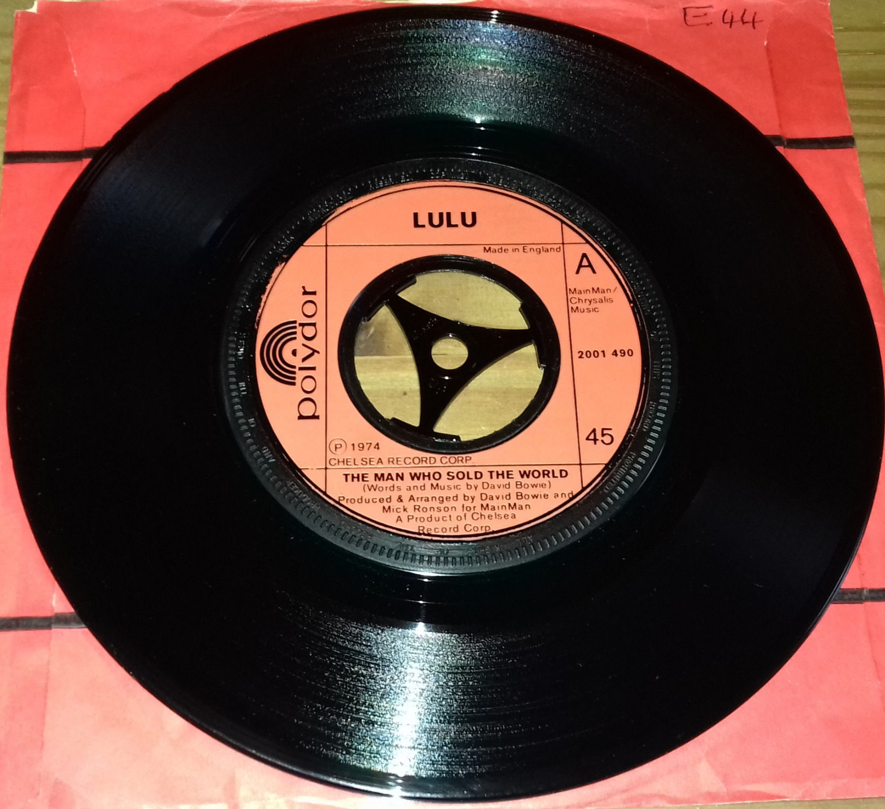Lulu - The Man Who Sold The World (7", Single, Jukebox) (Polydor)