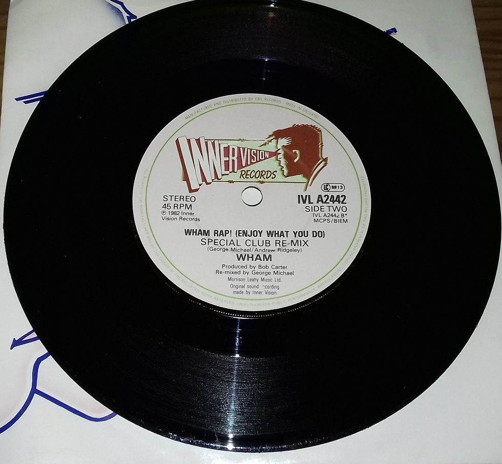 Miniatyrbild: Wham! - Wham Rap (Enjoy What You Do) (Special U.S. Re-Mix) (7", Single, RE) (Inn