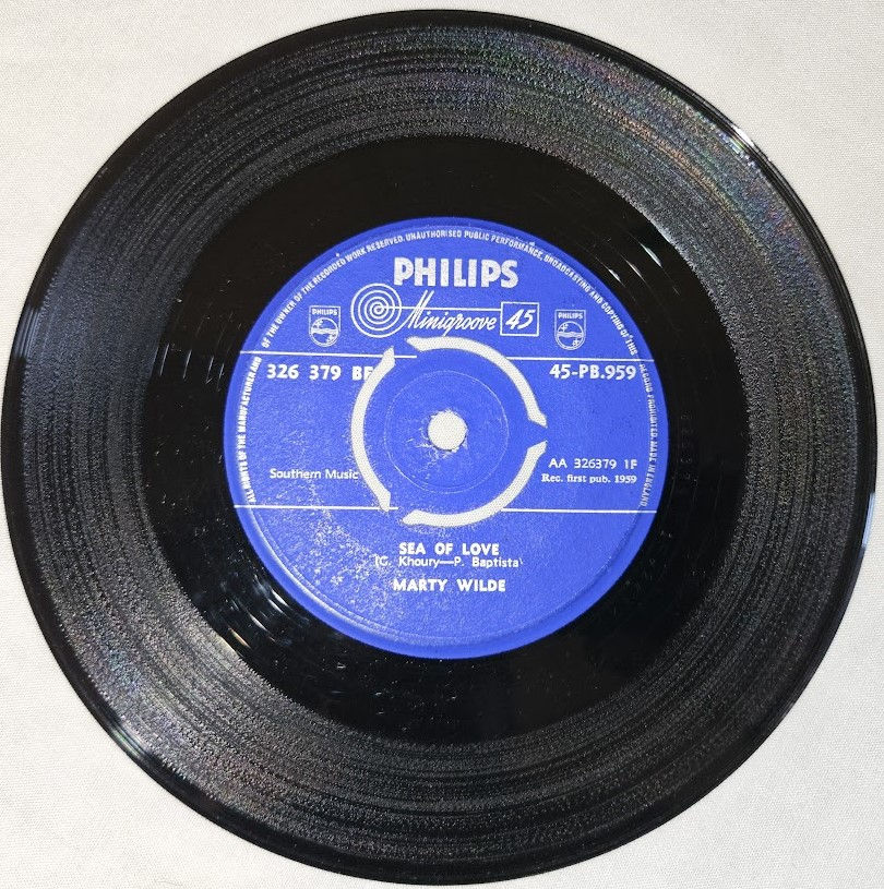 Marty Wilde - Sea Of Love / Teenage Tears (7", Single, 3 p) (Philips, Philips)