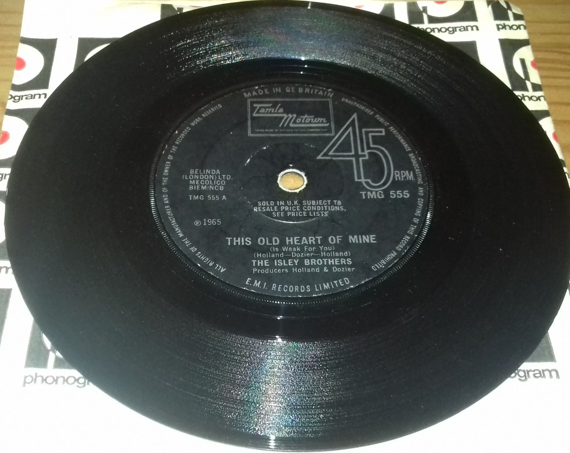 The Isley Brothers - This Old Heart Of Mine (Is Weak For You) (7", Single, RE, S