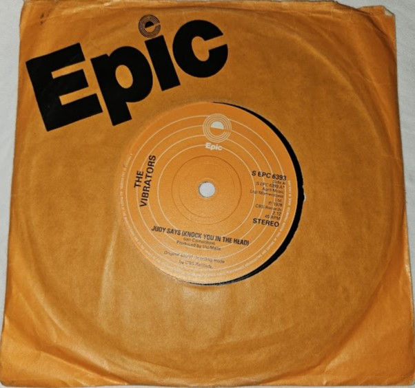 The Vibrators - Judy Says (Knock You In The Head) (7", Single, Com) (Epic, Epic)
