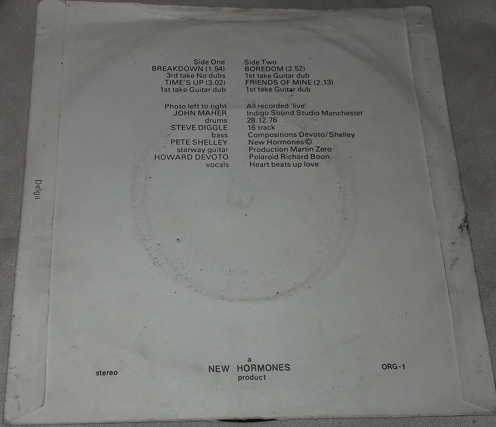 Miniatura: Buzzcocks With Howard Devoto - Spiral Scratch (7", EP, RE) (New Hormones)
