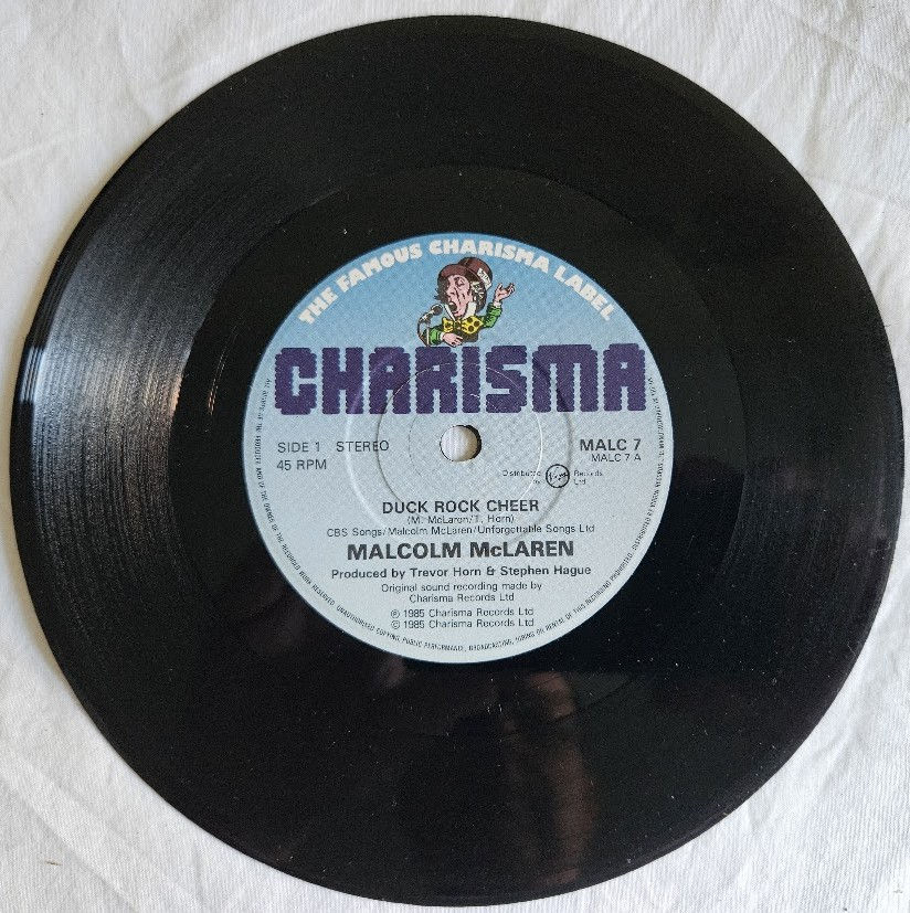 サムネイル： Malcolm McLaren - Duck Rock Cheer (7", Single) (Charisma, Virgin)