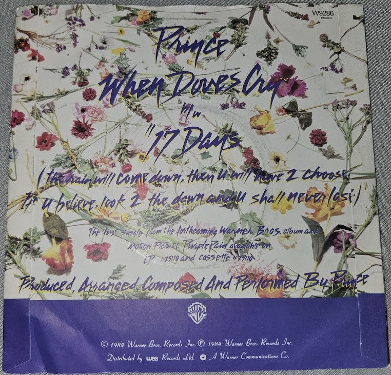 ภาพขนาดย่อ: Prince - When Doves Cry (7", Single, Sil) (Warner Bros. Records, Warner Bros. R