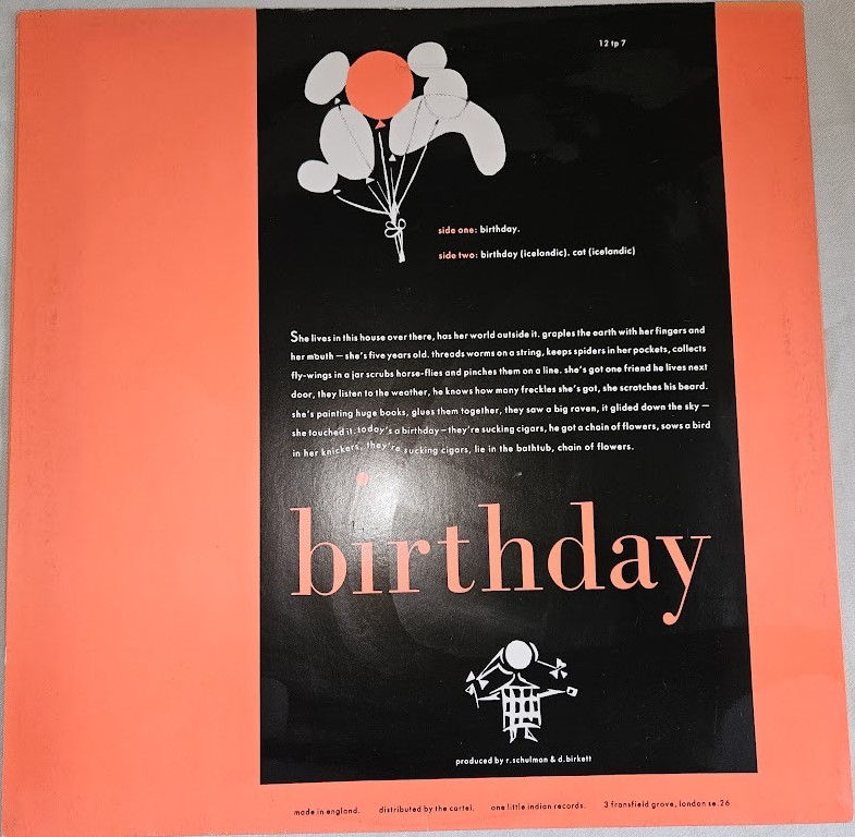 Pikkukuva: The Sugarcubes - Birthday (12", Single) (One Little Indian)