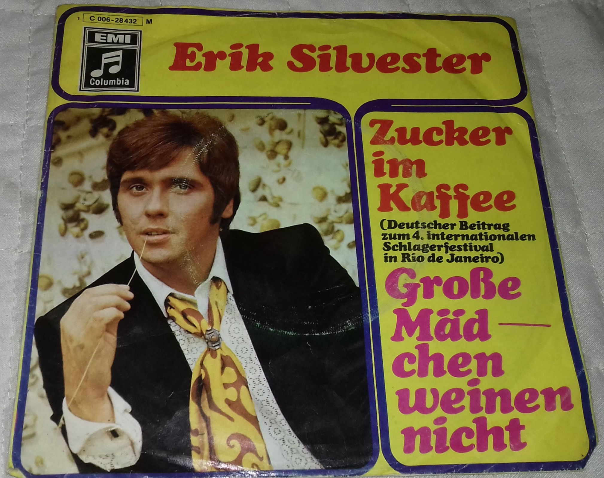 Erik Silvester - Zucker Im Kaffee / Große Mädchen Weinen Nicht (7", Single, Mono