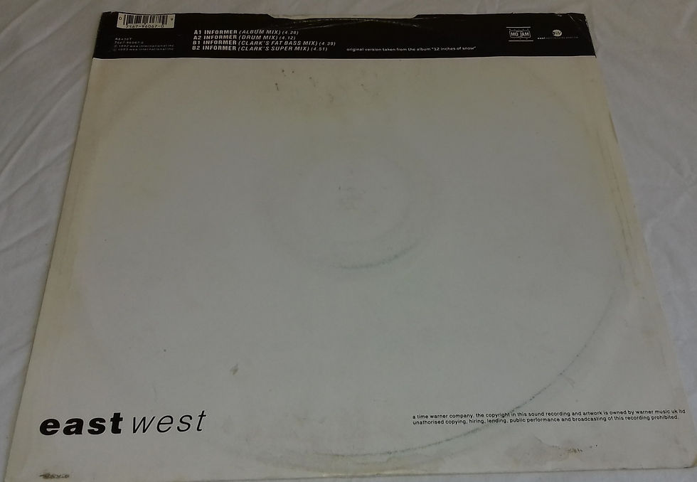 Miniature : Snow  - Informer (12") (EastWest Records America, Motor Jam Music)
