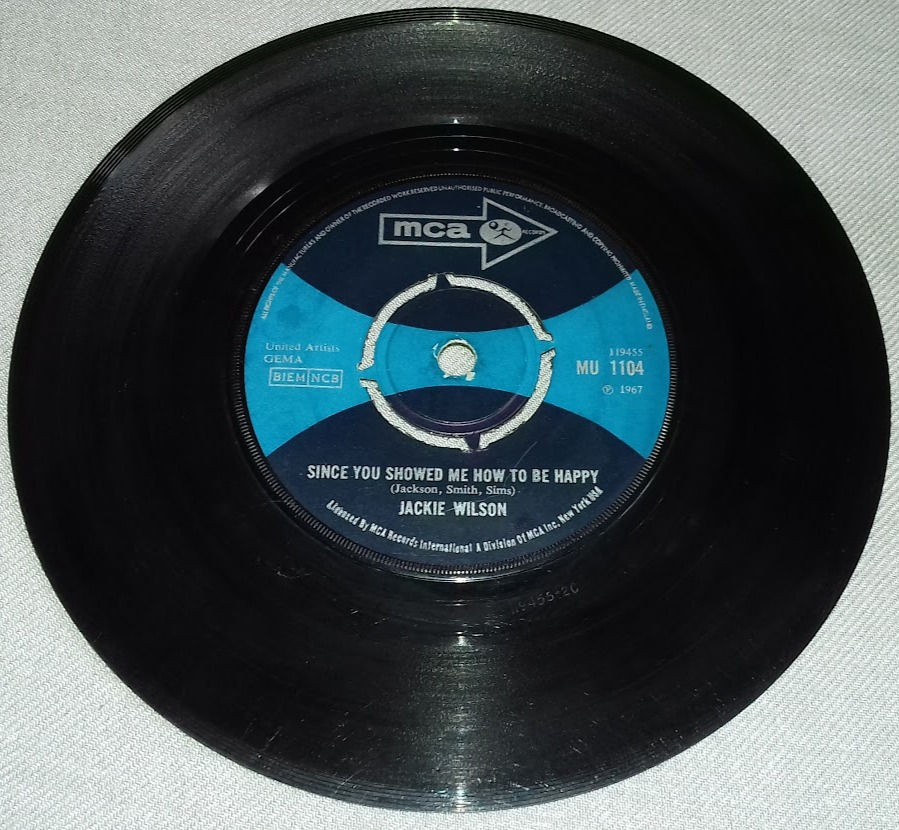 Jackie Wilson - Since You Showed Me How To Be Happy (7", Single, RE) (MCA Record