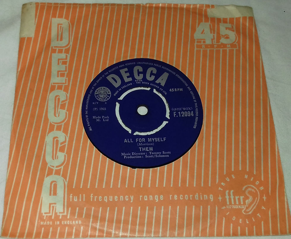 Them - Here Comes The Night (7", Single) (Decca)
