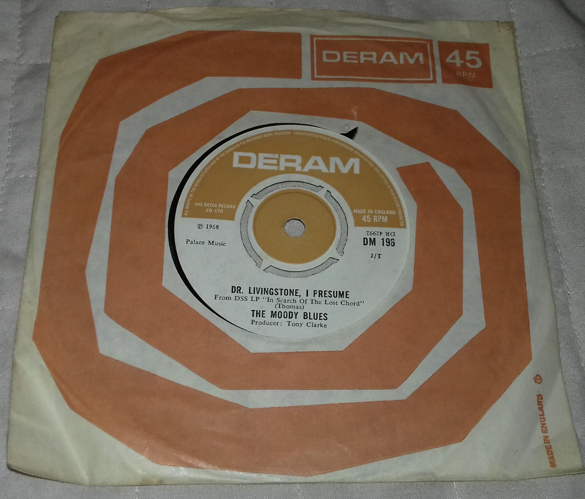 The Moody Blues - Voices In The Sky / Dr. Livingstone I Presume (7", Single) (De