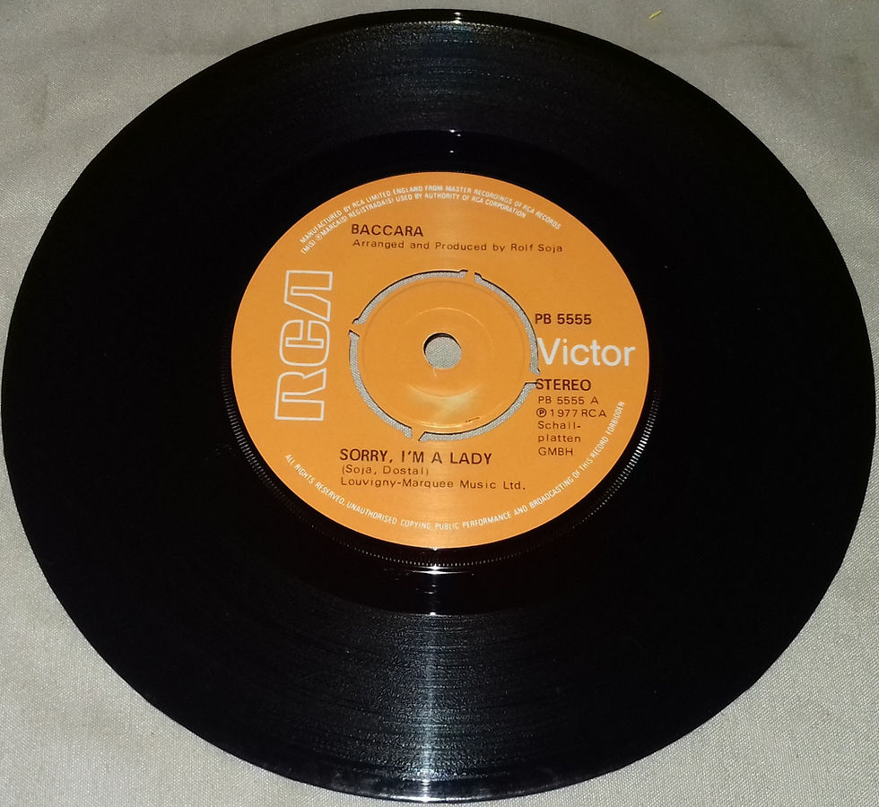 Baccara - Sorry, I'm A Lady (7", Single) (RCA Victor)
