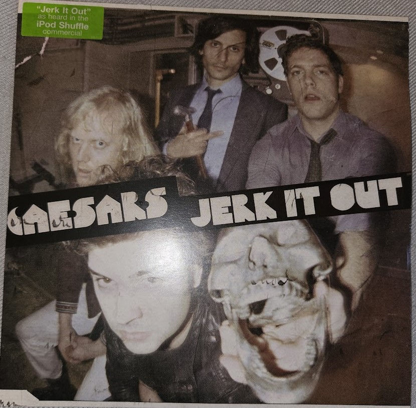Caesars - Jerk It Out (7", Single, Blu) (EMI, Virgin)