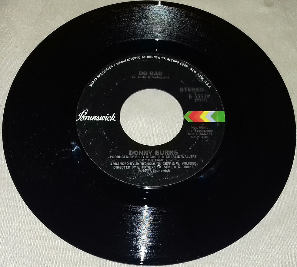 Donny Burks* - Do Bad (7") (Brunswick)