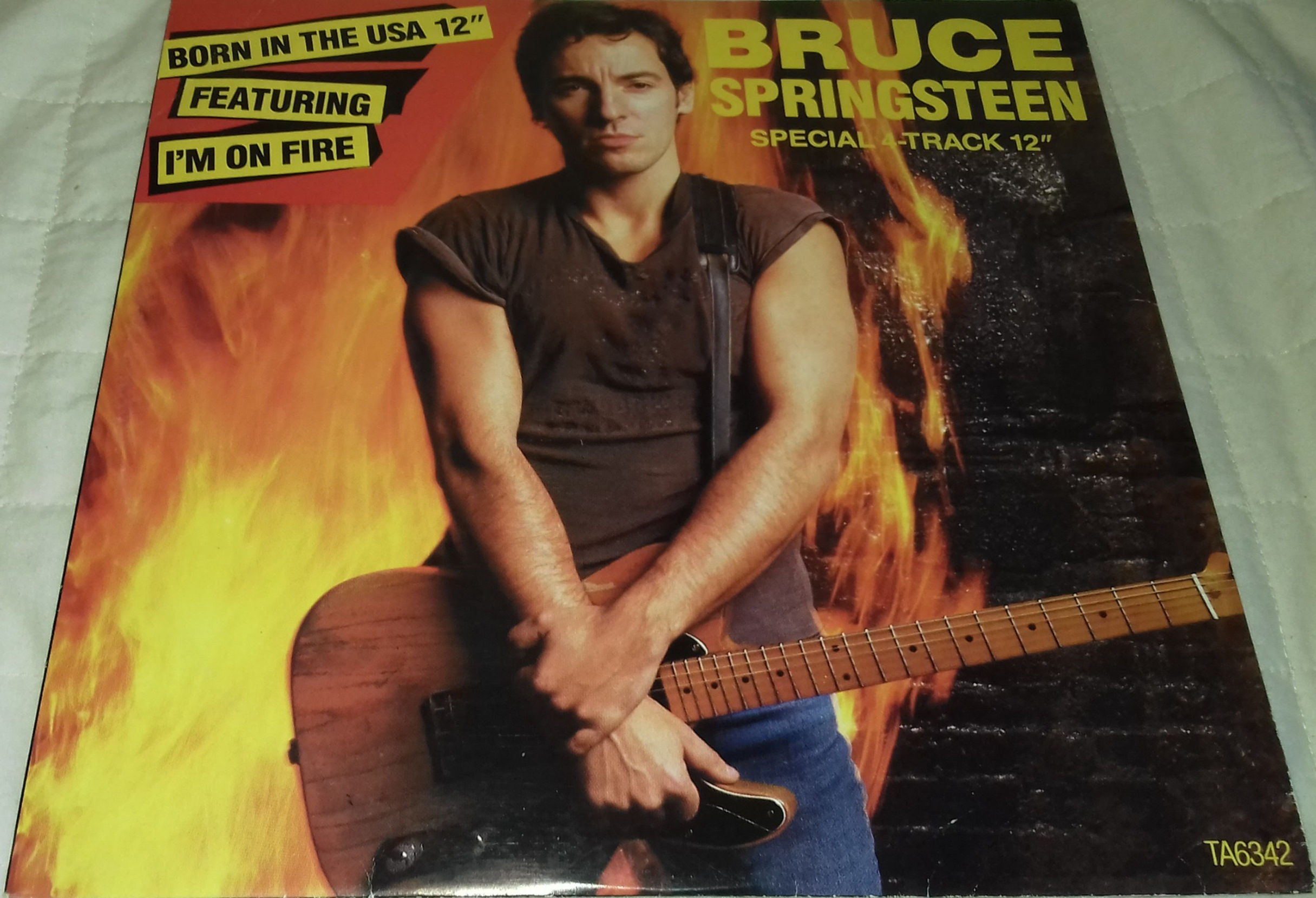 Bruce Springsteen - I'm On Fire / Born In The USA (12", Single, Sun) (CBS, CBS)