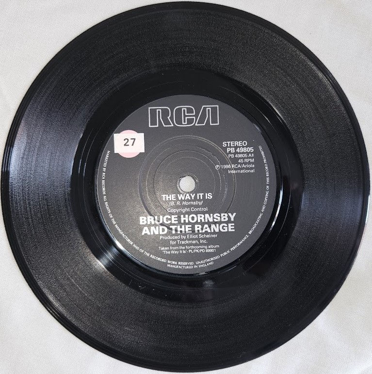 Miniatyrbild: Bruce Hornsby And The Range - The Way It Is (7", Single) (RCA)