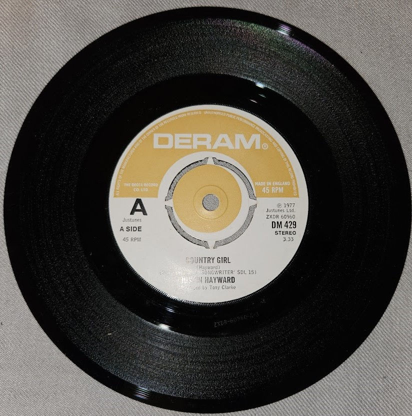 Justin Hayward - Country Girl (7") (Deram)