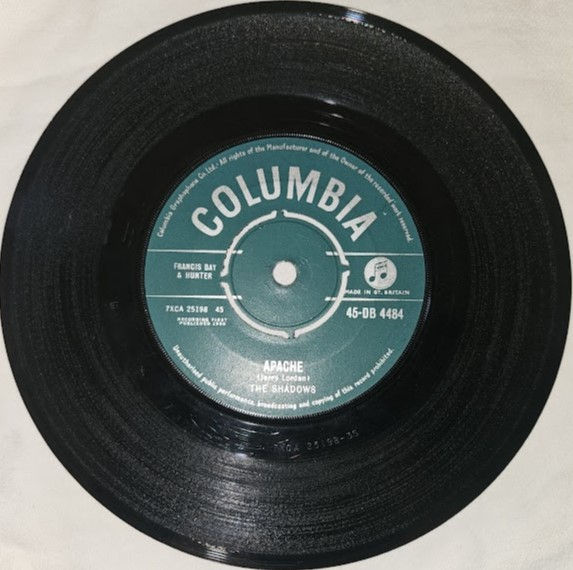 The Shadows - Apache (7", Single) (Columbia)