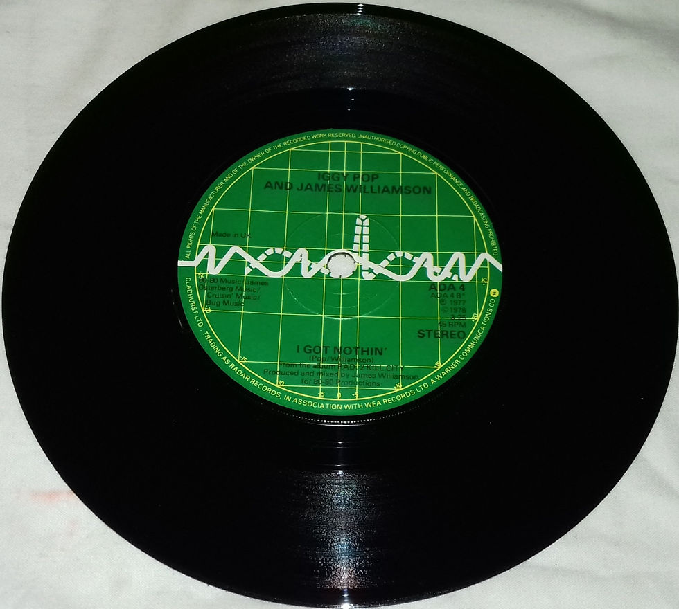 ภาพขนาดย่อ: Iggy Pop & James Williamson - Kill City (7") (Radar Records (5))