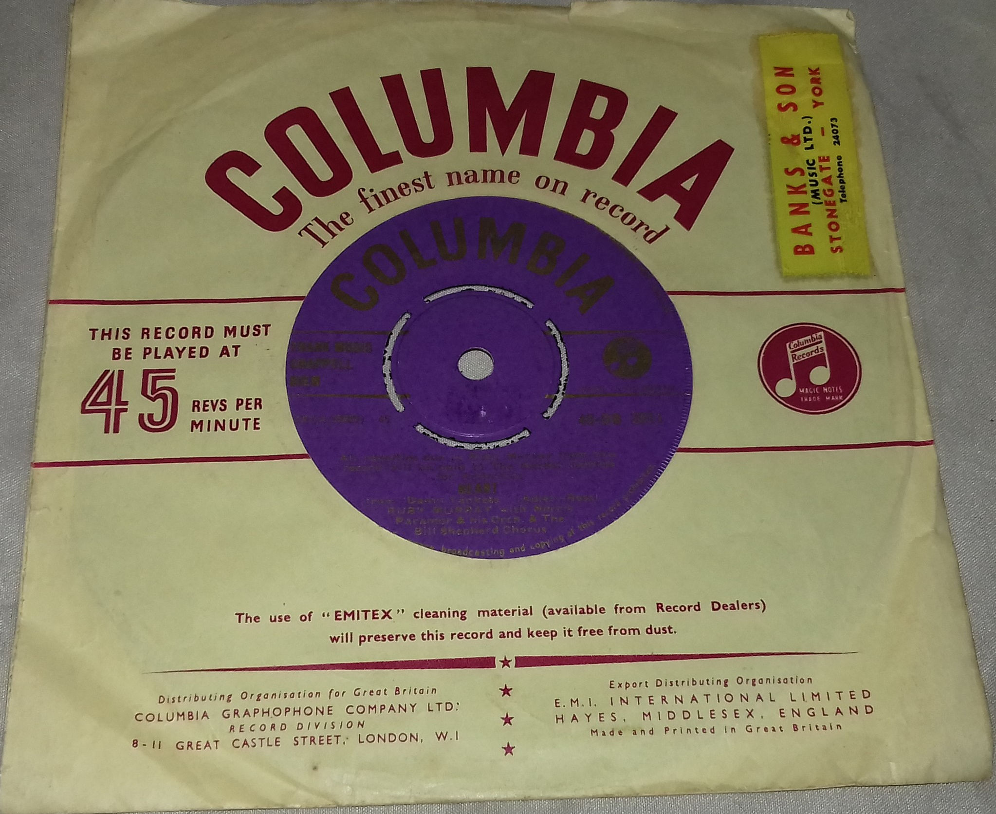 Ruby Murray With Norrie Paramor And His Orchestra and The Bill Shepherd Chorus*