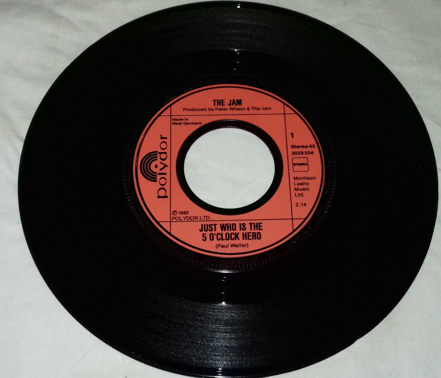 The Jam - Just Who Is The 5 O'Clock Hero (7", Single) (Polydor)