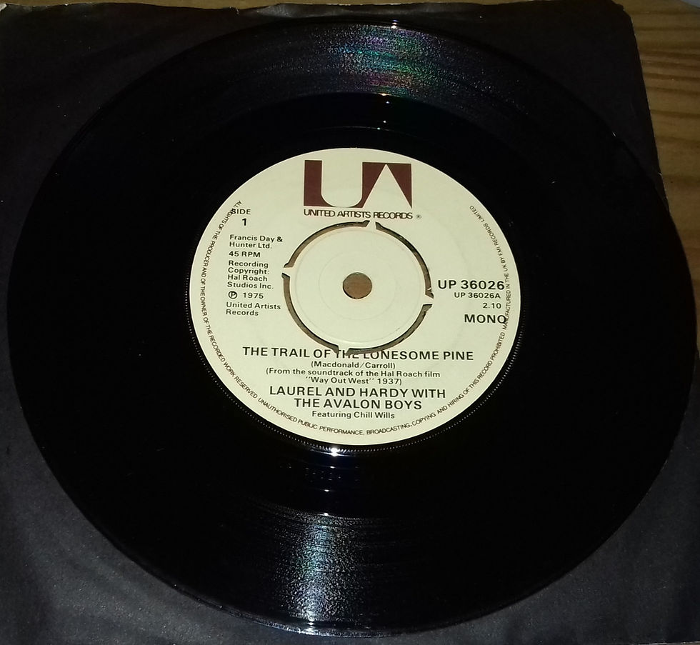 Laurel And Hardy* - The Trail Of The Lonesome Pine (7", Mono, 4-P) (United Arti