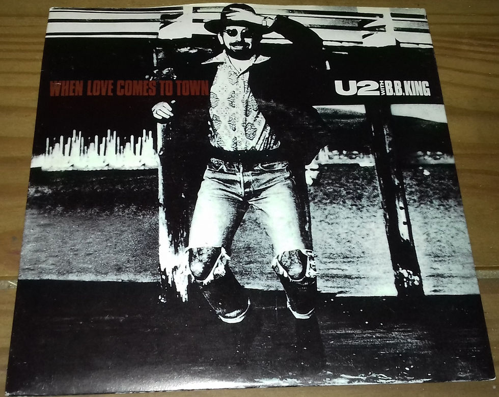U2 With B.B. King - When Love Comes To Town (7", Single, Pap) (Island Records)