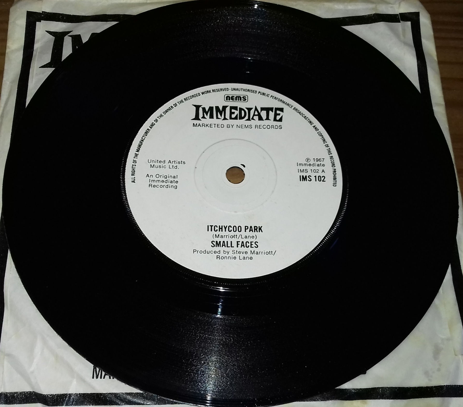 Small Faces - Itchycoo Park (7", Single, RE, Sol) (Immediate)