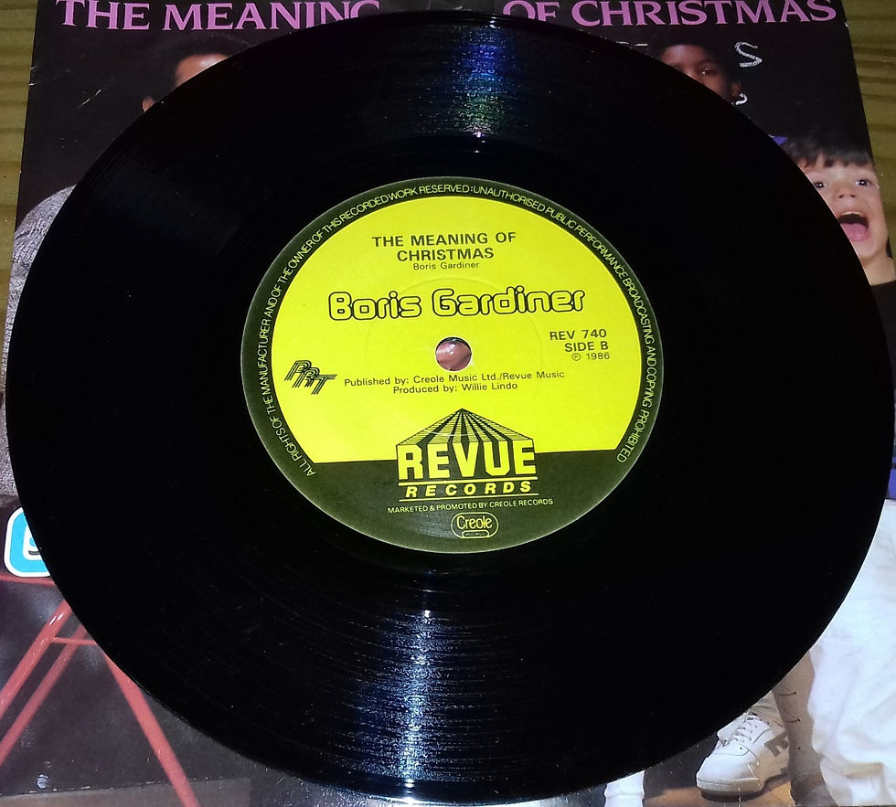 Miniature : Boris Gardiner - The Meaning Of Christmas (7", Single) (Revue Records, Revue Rec