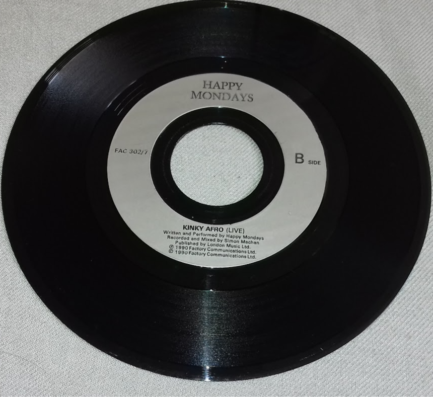 Miniatura: Happy Mondays - Kinky Afro (7", Single, Inj) (Factory)