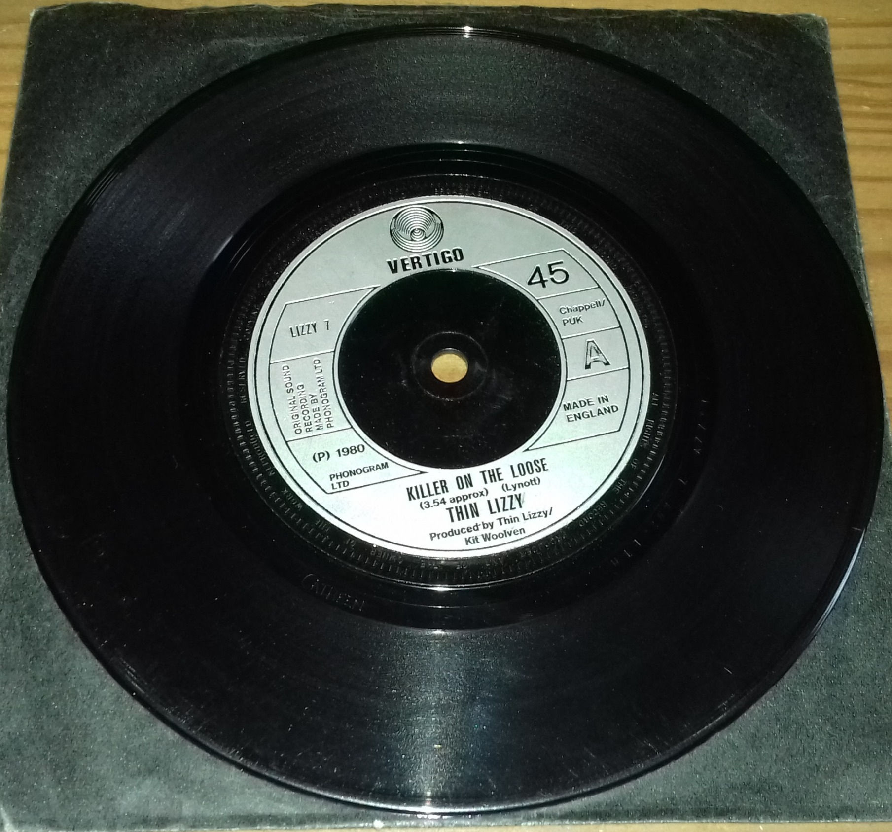 Thin Lizzy - Killer On The Loose (7") (Vertigo)
