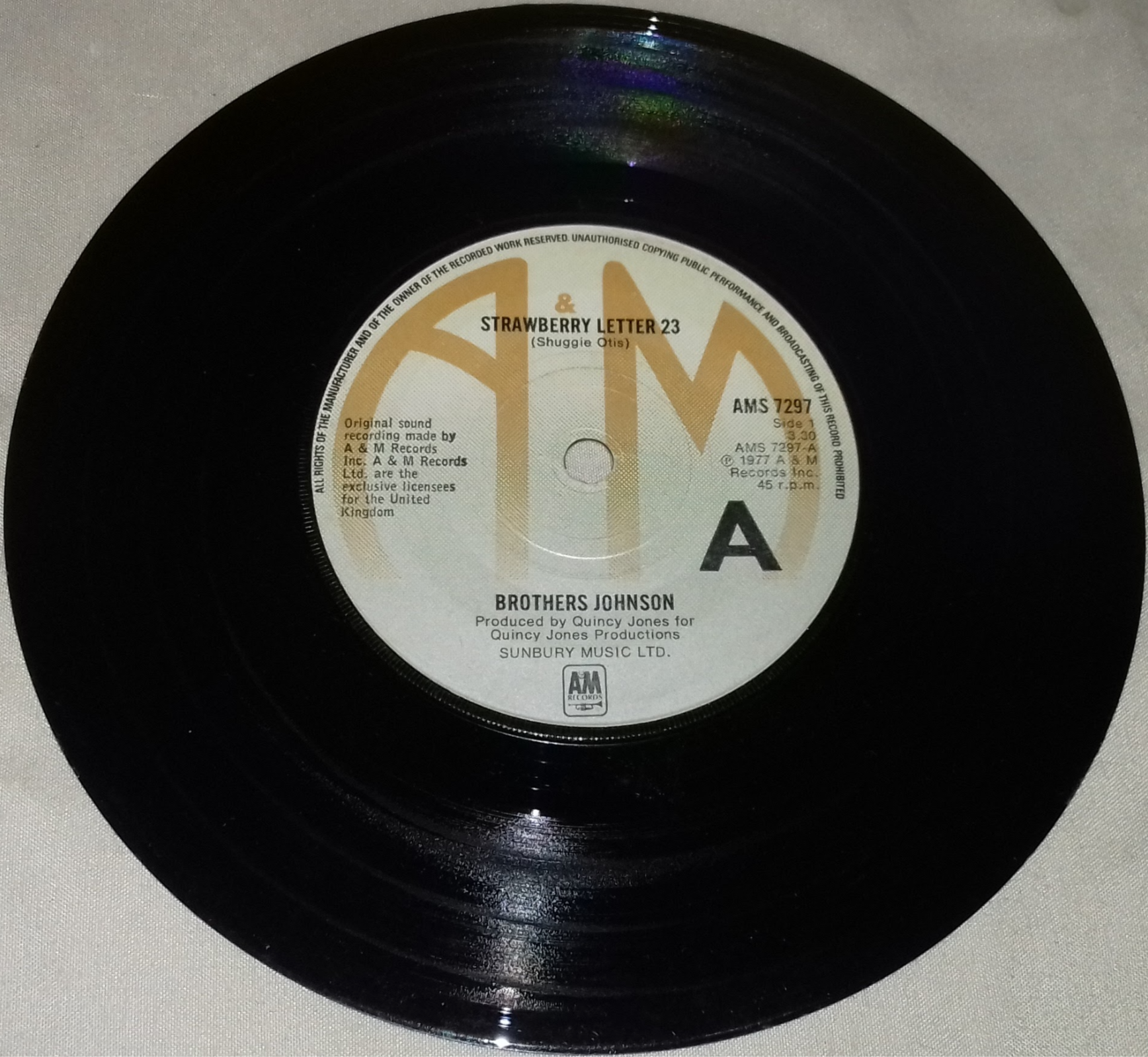 Brothers Johnson - Strawberry Letter 23 (7", Single) (A&M Records)