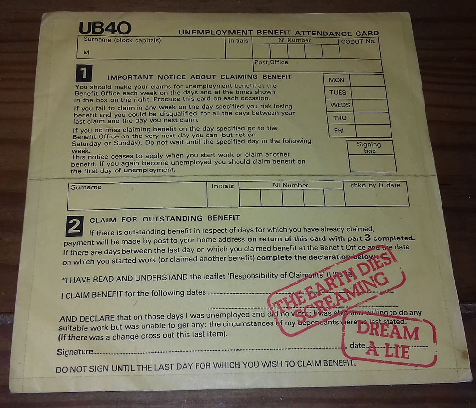 UB40 - The Earth Dies Screaming / Dream A Lie (7", Single) (Graduate Records)