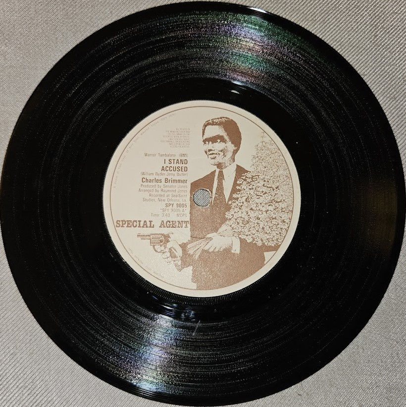 Charles Brimmer - I Stand Accused (7", Single) (Special Agent)