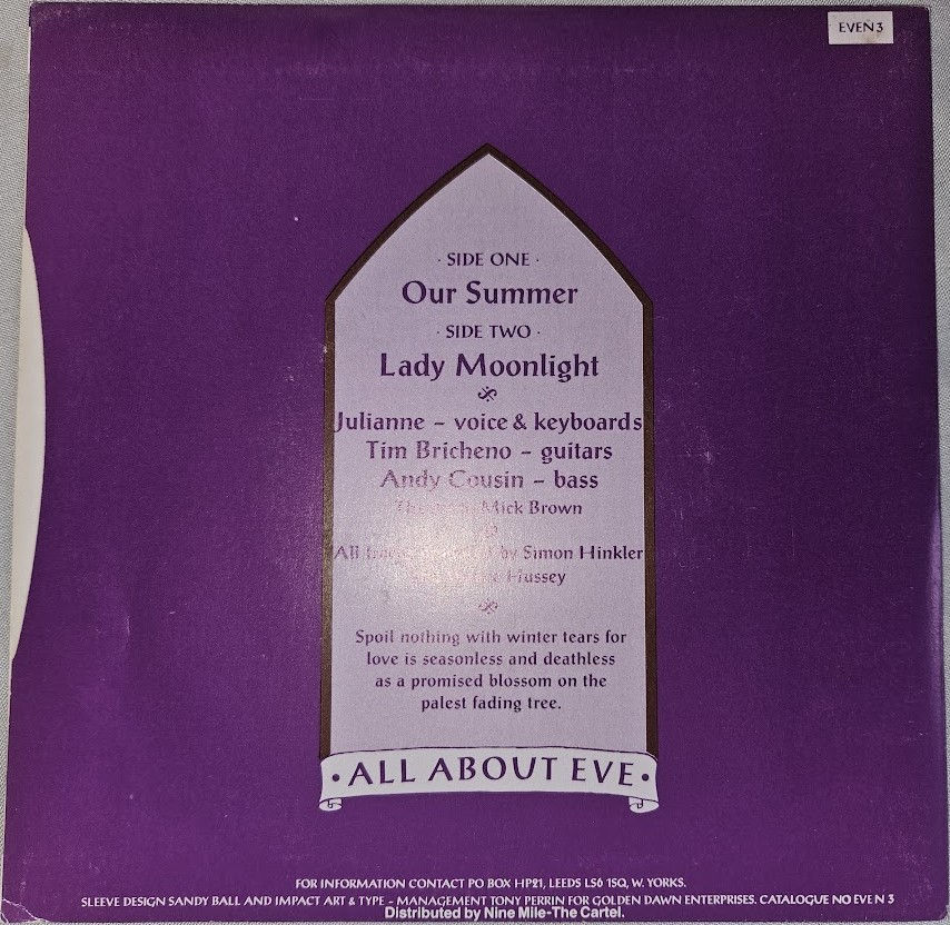 Miniatyrbild: All About Eve - Our Summer (7", Single) (Eden)
