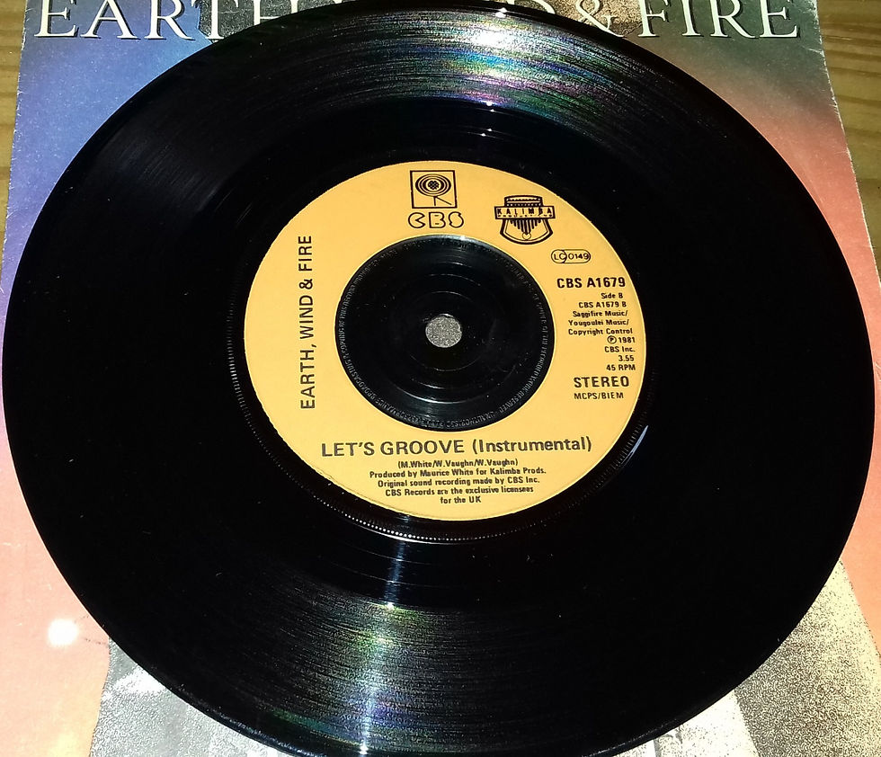 Miniatyrbild: Earth, Wind & Fire - Let's Groove (7", Single, Inj) (CBS)