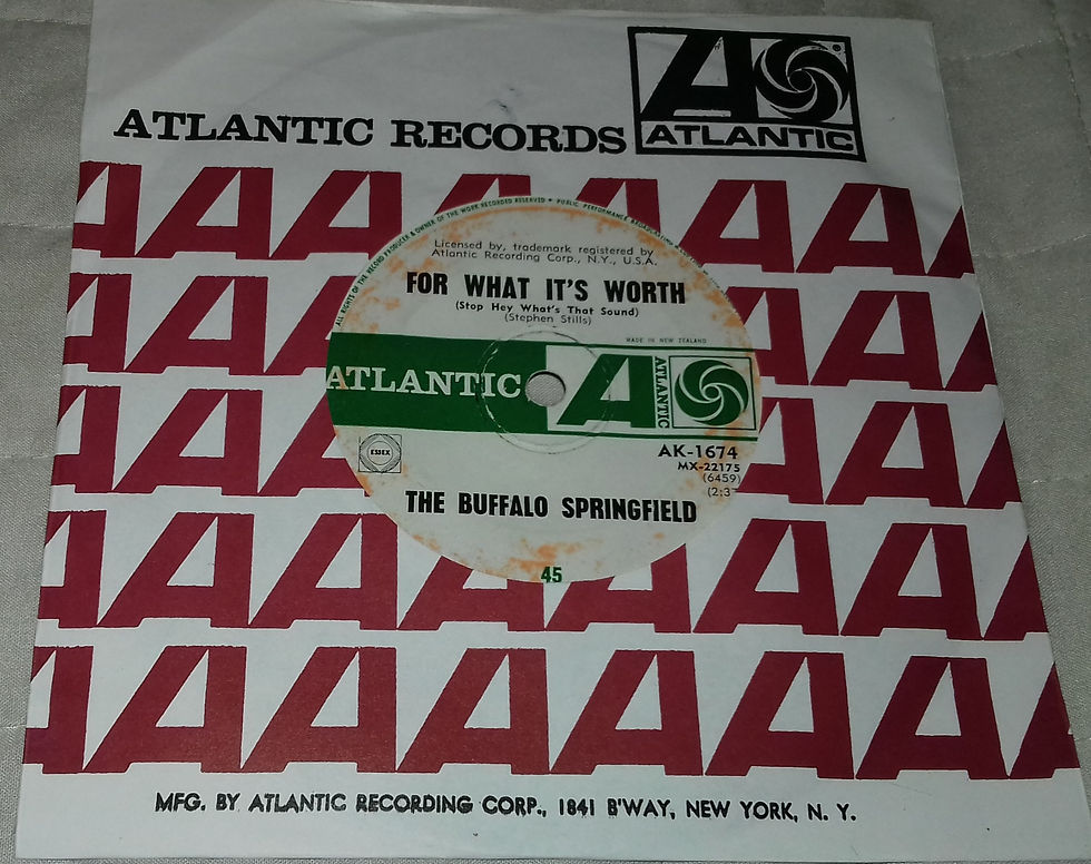 The Buffalo Springfield* - For What It's Worth (7", Single) (Atlantic)