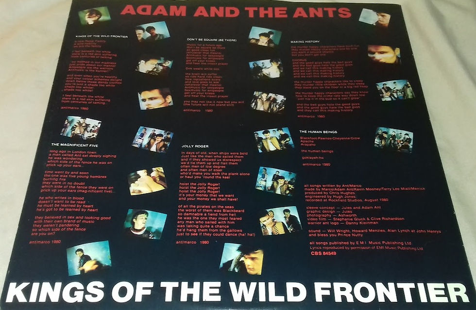 Miniature : Adam And The Ants - Kings Of The Wild Frontier (LP, Album) (CBS, CBS, CBS)