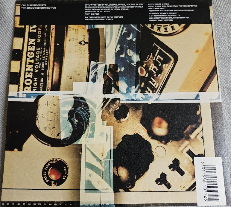 Miniaturbild: Primal Scream - Burning Wheel / Hammond Connection (7", Single) (Creation Record